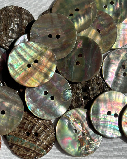 Abalone Buttons 1"