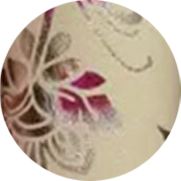 Faux Leather Backing Rainbow Florals 6.5x8 inches