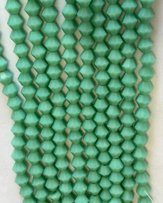 Bicone Glass Beads Electric 6mm