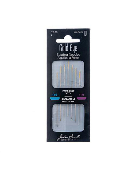 Gold Eye Beading Needle 7Pcs