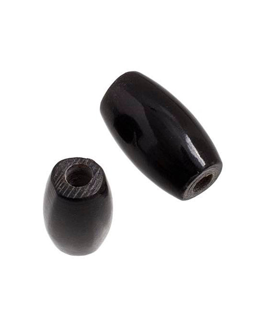 Hairpipe Bone Beads Black 1/2"   20pcs