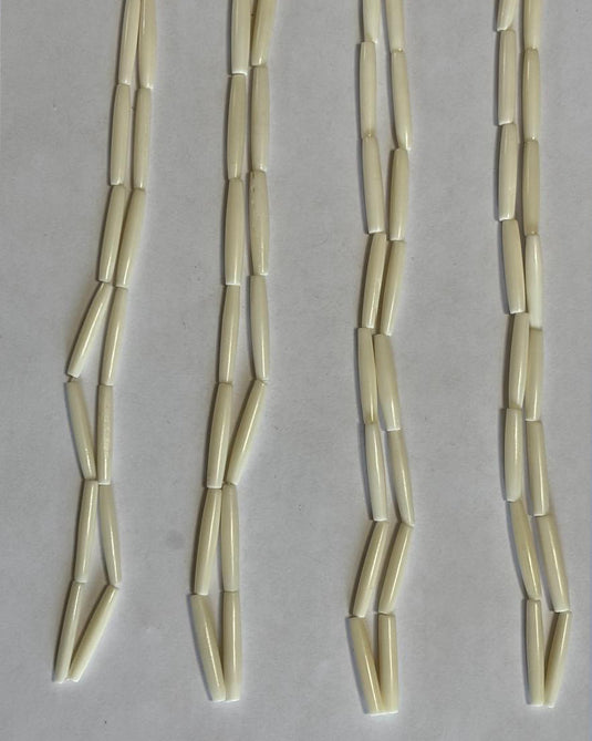 Hairpipe Bone Beads Thin 1"  25pcs