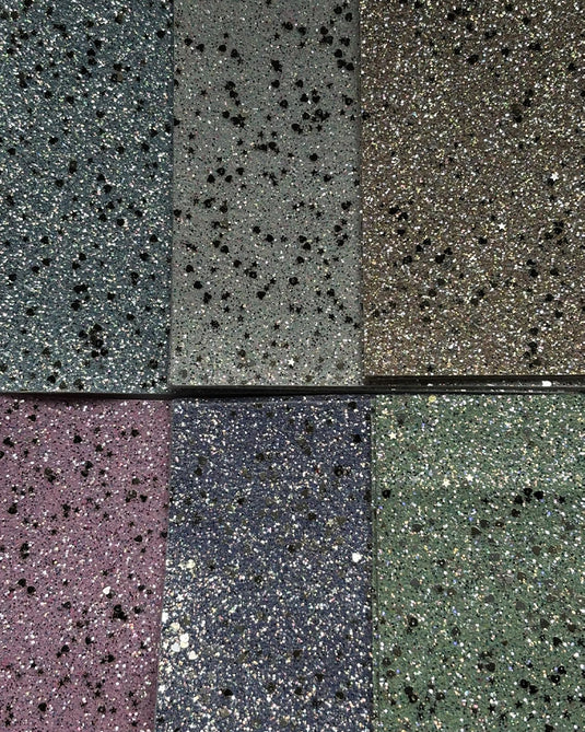 Faux Leather Backing Hearts & Stars Glitter 6.5x8 inches