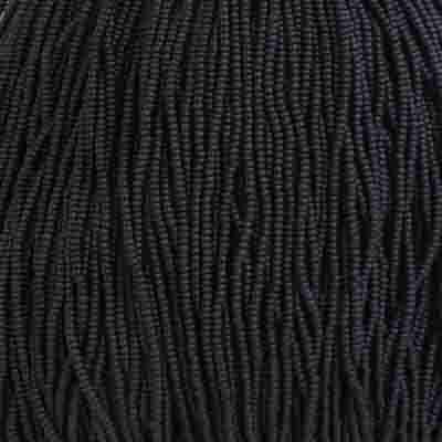 11/0 Czech Seed Bead Black Matte