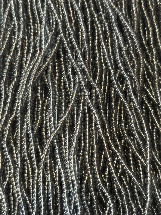 11/0 Czech Seed Beads 
Grey Transparent