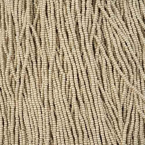 11/0 Czech Seed Beads 
Off White Terra Metallic