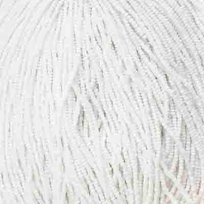 11/0 Czech Seed Beads 
White Opaque