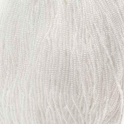 11/0 Czech Seed Beads 
Crystal Transparent