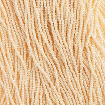 11/0 Czech Seed Beads 
Pearl Eggshell Opaque