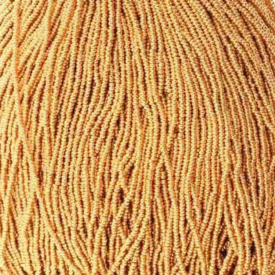 11/0 Czech Seed Beads 
Gold Metallic
