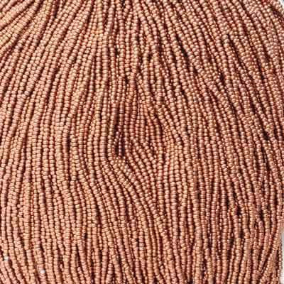 11/0 Czech Seed Beads 
Light Copper Metallic