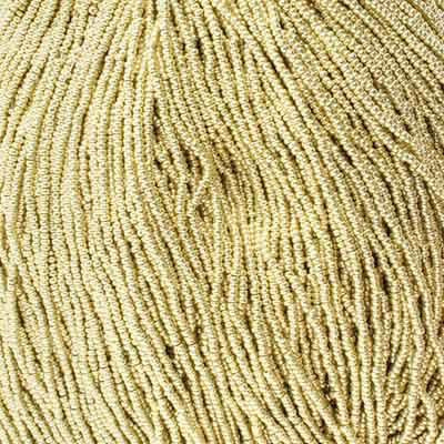 11/0 Czech Seed Beads 
Light Gold Metallic Solgel