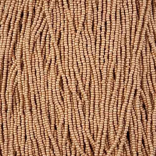 11/0 Czech Seed Beads 
Light Coral Pink Metallic Terra
