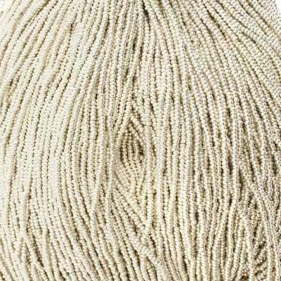 11/0 Czech Seed Beads 
Silver Metallic
