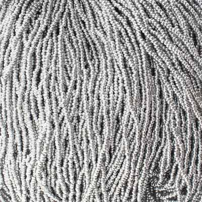 11/0 Czech Seed Beads 
Silver Metallic