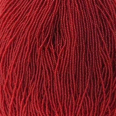 11/0 Czech Seed Beads 
Red Transparent
