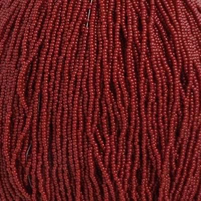 11/0 Czech Seed Beads 
Cranberry Red Opaque