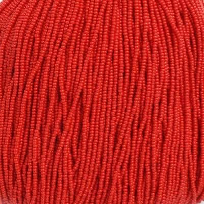 11/0 Czech Seed Beads 
Medium Red Opaque