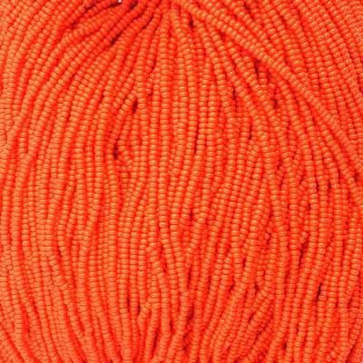 11/0 Czech Seed Beads 
Orange Opaque