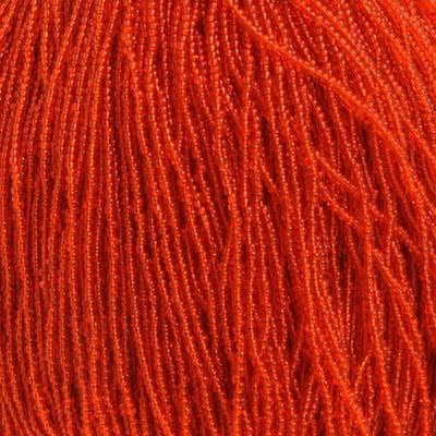 11/0 Czech Seed Beads 
Orange Transparent