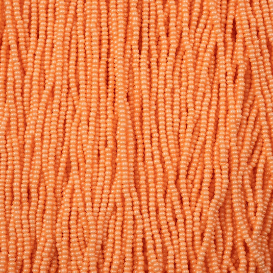 11/0 Czech Seed Beads 
Pearl Orange Terra Chalk Luster