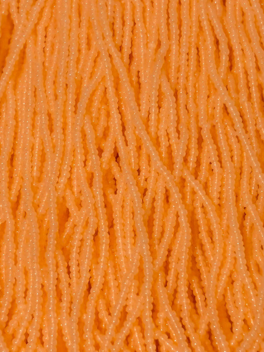 11/0 Czech Seed Beads 
Pearl Peach AB Solgel