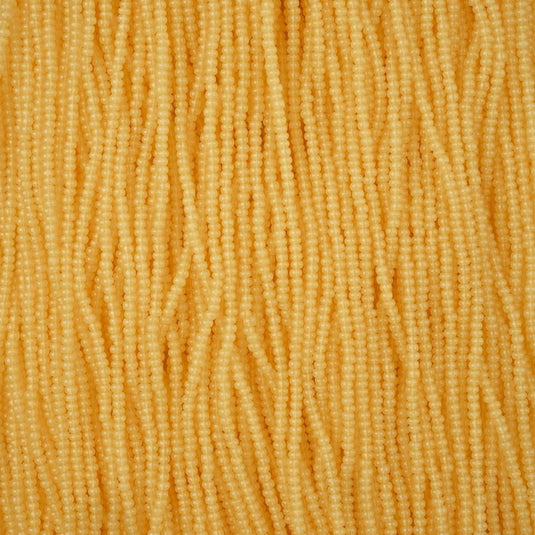 11/0 Czech Seed Beads 
Yellow Alabaster Solgel