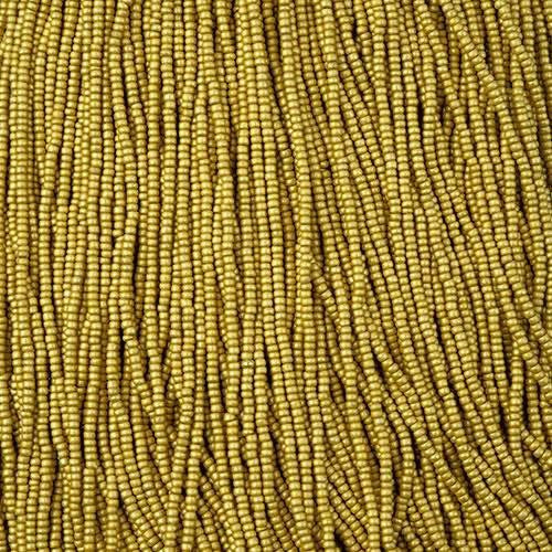 11/0 Czech Seed Beads 
Yellow Terra Metallic Matte