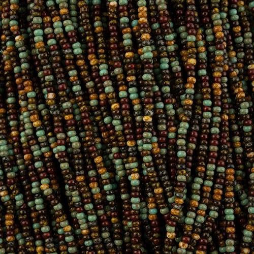 11/0 Czech Seed Beads 
Travertine Mix