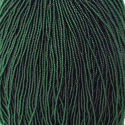 11/0 Czech Seed Beads 
Dark Green Transparent