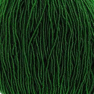 11/0 Czech Seed Beads 
Medium Green Transparent