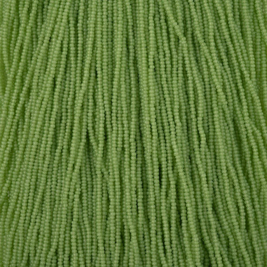 11/0 Czech Seed Beads 
Green Alabaster Solgel