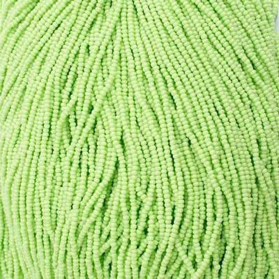 11/0 Czech Seed Beads 
Pale Green Opaque