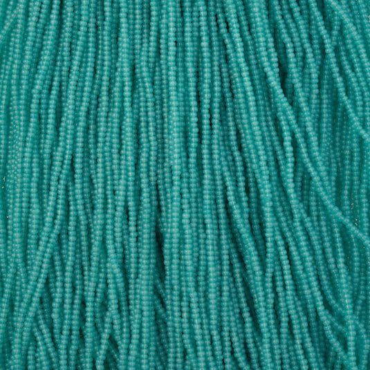 11/0 Czech Seed Beads 
Turquoise Alabaster Solgel