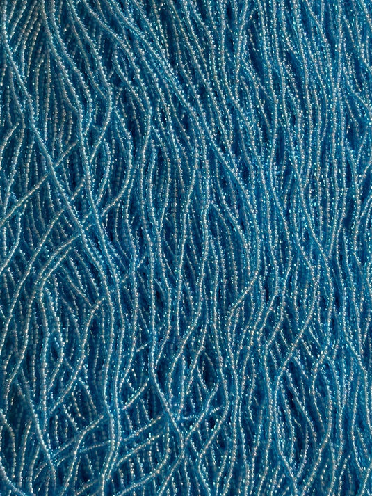 11/0 Czech Seed Beads 
 Aqua AB Transparent