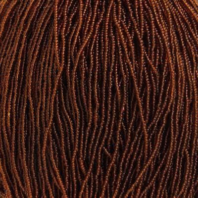 11/0 Czech Seed Beads 
Brown Transparent