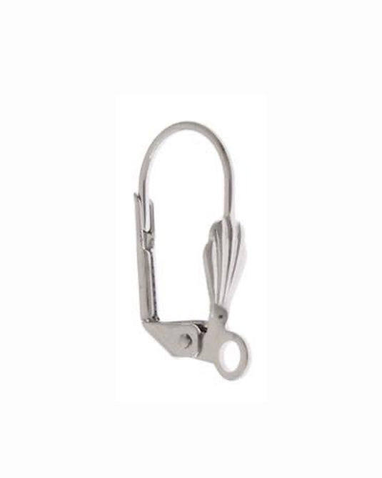 Lever Back Fishhook w/Shell 17x10mm