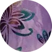 Faux Leather Backing Rainbow Florals 6.5x8 inches