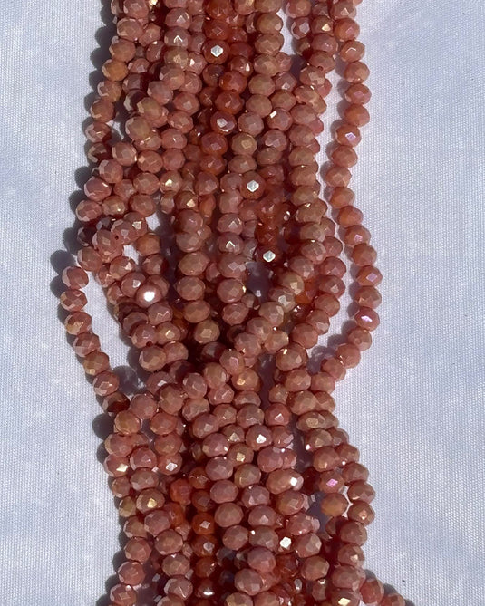 Rhondelle Glass Beads 4mm