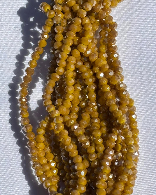 Rhondelle Glass Beads 4mm