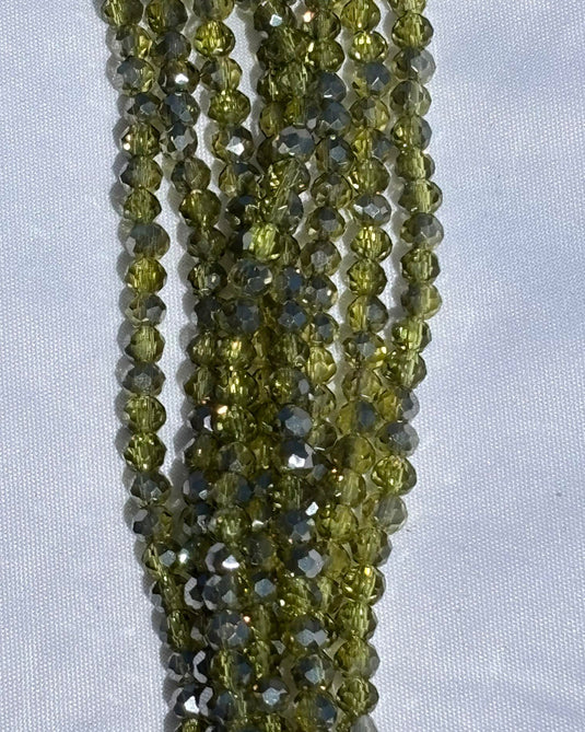 Rhondelle Glass Beads 4mm