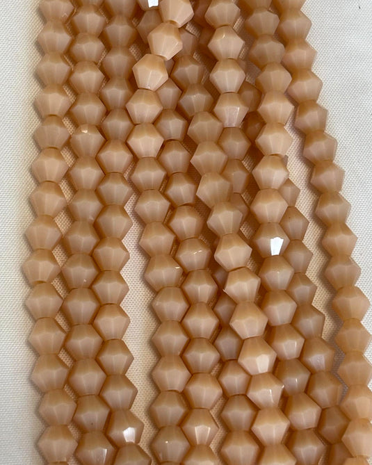 Bicone Glass Beads Taffy 6mm