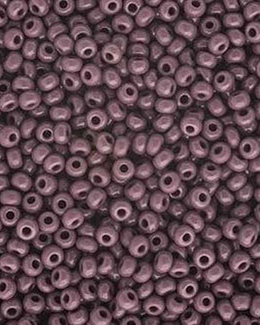 10/0 Czech Seed Beads Dark mauve Opaque 24g