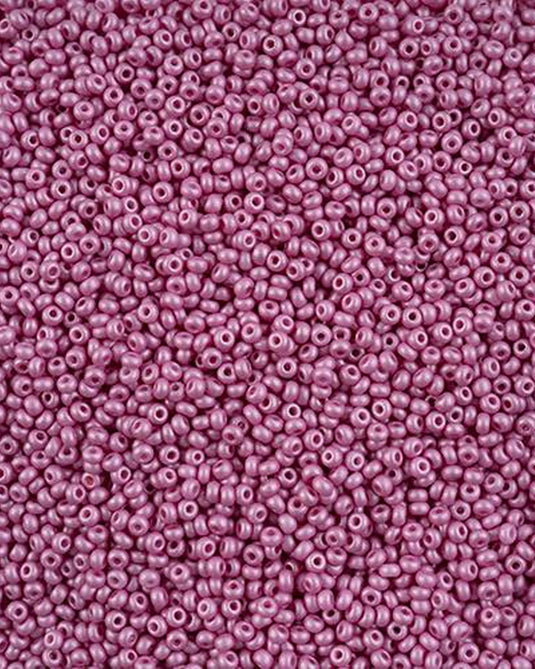 10/0 Czech Seed Beads Permalux Chalk Dyed Violet 22g