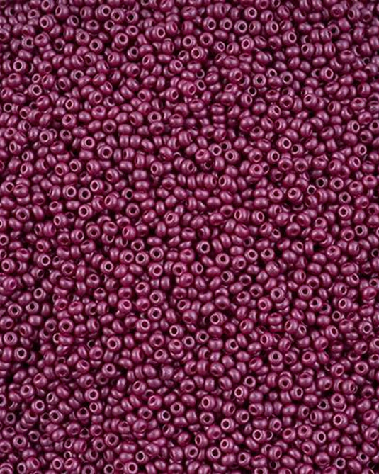 10/0 Czech Seed Beads Permalux Chalk Dyed Purple 22g