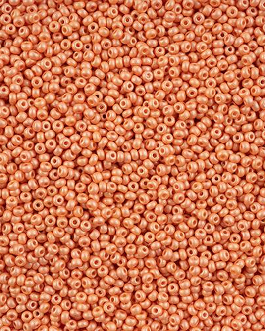 10/0 Czech Seed Beads Permalux Chalk Dyed Apricot 22g