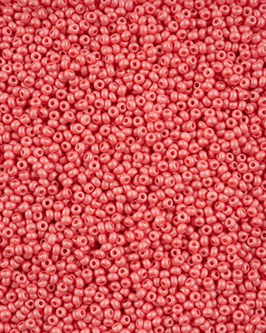 10/0 Czech Seed Beads Permalux Chalk Dyed Pink 22g