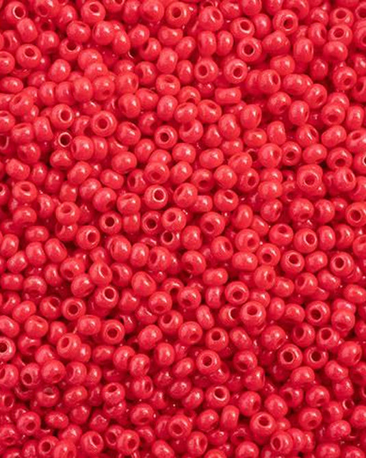 10/0 Czech Seed Beads Terra Intensive Red 22g
