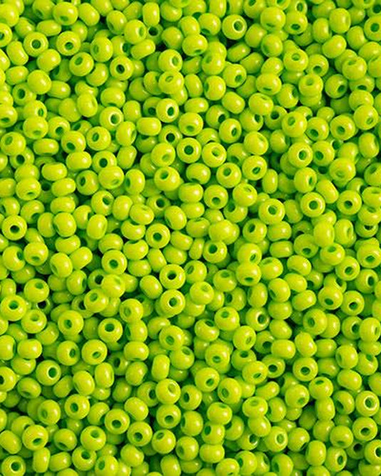 10/0 Czech Seed Beads Terra Intensive Light Green 22g