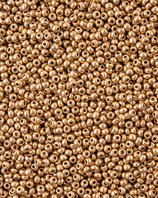 10/0 Czech Seed Beads Gold 22g